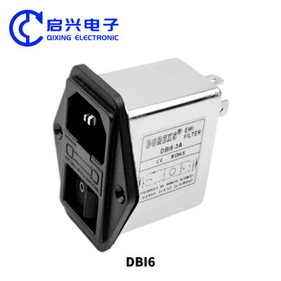 DAP3 1-20A PCB 마운트 5 핀 EMI 전력 필터 단일 단계 양극적 EMI 필터
