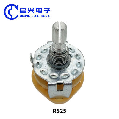 AC 125V 0.3A/AC 250V 06A의 등급 전력을 가진 RS25 밴드 스위치 기기