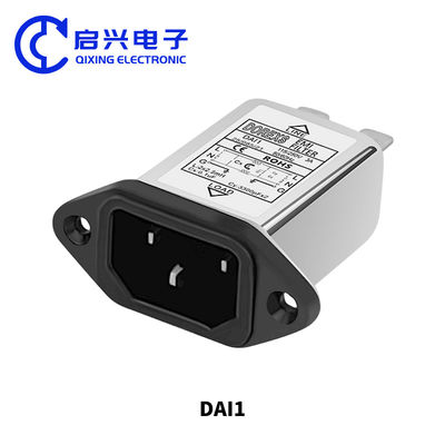 DAI1 시리즈 IEC 소켓 타입 EMI 단일 단계 전력 소음 필터 1A 3A 6A 10A