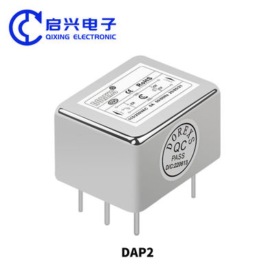 DAP2 낮은 패스 전원 공급 필터 PCB 장착 단일 단계 EMI EMC 전력 필터