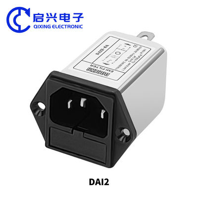 DAI2 단일 단계 AC 필터 EMI 전력 필터 IEC 소켓 타입