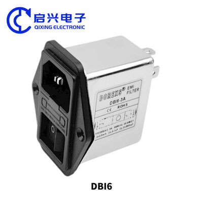 DBI6 EMI 필터 AC 전원 라인 노이즈 필터 6A IEC 소켓