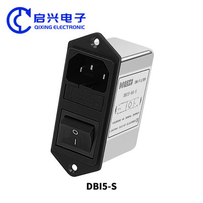 DBI5-S EMI 전력 라인 노이즈 필터 퓨즈 IEC 소켓 타입
