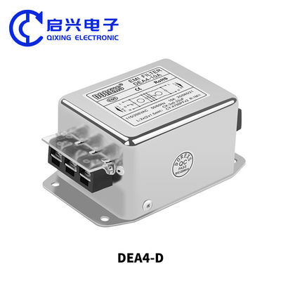 3A-20A EMI 필터 양극적 220V 전력 필터 DEA4-D 단일 단계 AC 필터