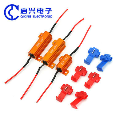 금 알루미늄 껍질 와이어 상처 저항 50W 5% 회전 신호 저항