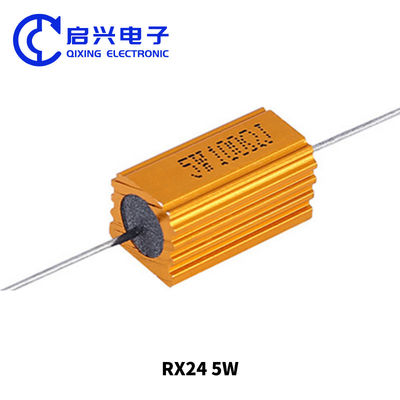 금 알루미늄 껍질과 함께 와이어와운드 저항 5W 100ohm