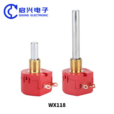 WX118 탄소 필름 와이어 와운드 포텐시오미터 단회전 1K 2K 5K