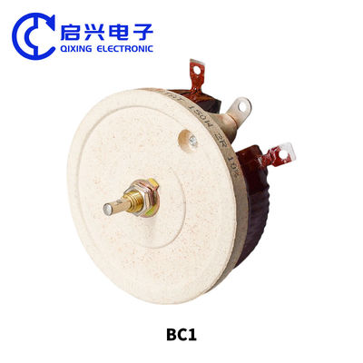 BC1 고전력 슬라이딩 리오스타트 포르셀린 디스크 디스크 조절 저항 25W 50W 100W 500W 와트 10R 100R 1K