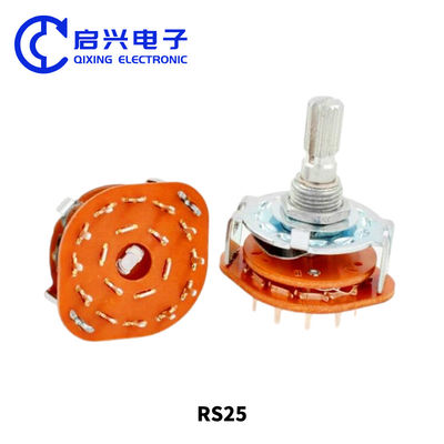 2pcs RS25 회전 선택 스위치 1 폴 11 위치 500V AC 1 MIN