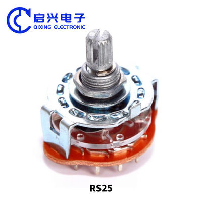 무료 샘플 전환 각 60도 알파 rs25 25mm 2 3 4 5 6 7 8 9 10 1112 위치 회전 스위치 전압 선택