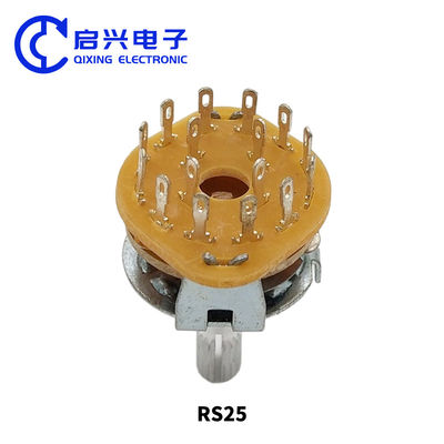 5Pin 1P4T 1 폴 로터리 스위치 4 위치 선택 스위치 2Pcs RS25 1*4