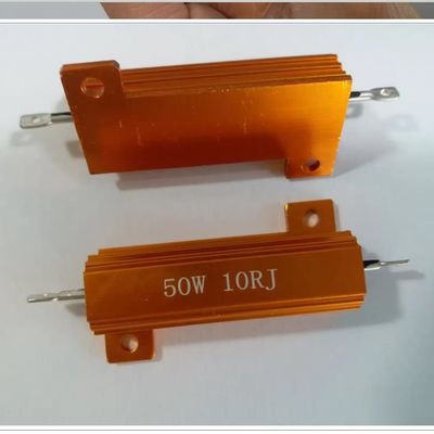 와이어와운드 저항 50w 10 오름 10rj RX24 금 알루미늄 셸 고전력 저항