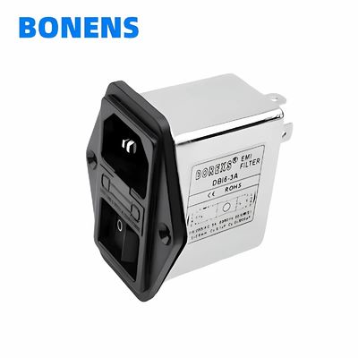 Dbi6 Emc Emi 소음 필터 퓨즈와 스위치 220v 저속 필터 널리 사용되는 소음 필터 1a 3a 6a 10a