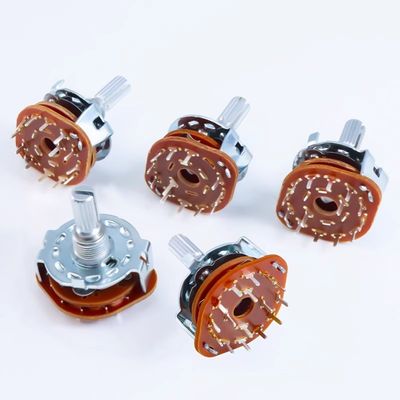 2pcs RS25 회전 선택 스위치 1 폴 11 위치 500V AC 1 MIN