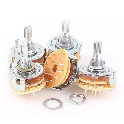 2pcs RS25 회전 선택 스위치 1 폴 11 위치 500V AC 1 MIN