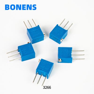 3266P 금속 유리 가시 정밀 다회전 역량 측정기 10K 조정 가능한 저항