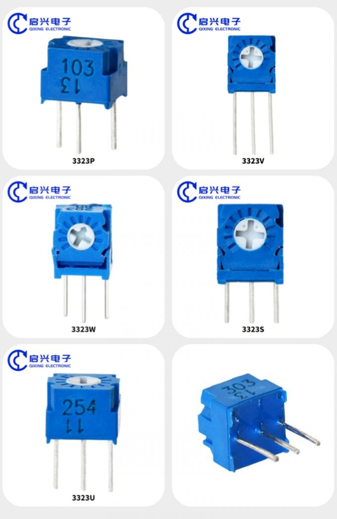3323시리즈 단일 턴 금속 유리 가시 트림러 잠재미터 3323s 1
