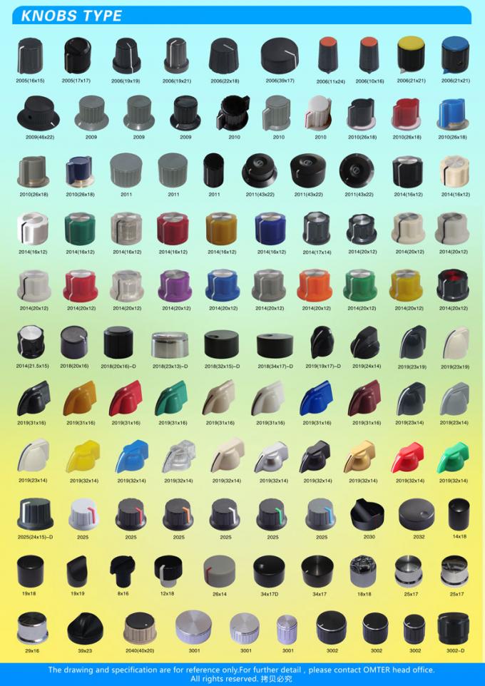 AG1 D 샤프트 15X16mm 플라스틱 포텐티오미터 단추 다양한 종류 전자 액세서리 11