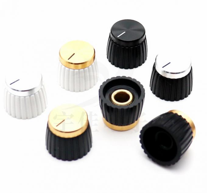 오디오 증폭기 톤 단추 금 은 알루미늄 마샬 단추 2