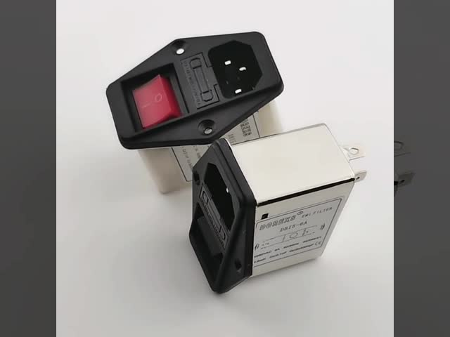 Dbi6 Emc Emi 소음 필터 퓨즈와 스위치 220v 저속 필터 널리 사용되는 소음 필터 1a 3a 6a 10a