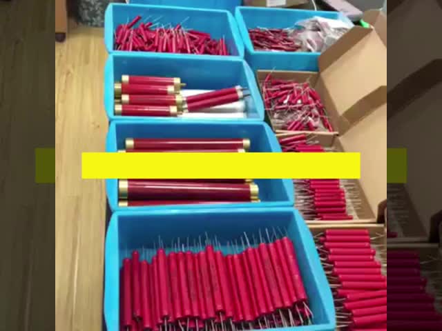 BONENS RI80-50W 고 주파수 유리 가스 필름 튜블 스드 전압 분기 저항 50W 인덕티브가 아닌