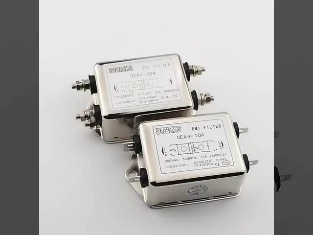 DEA4 단일 단계 AC 전원 공급 EMI 필터 220VAC 3A/6A/10A/20A 좋은 억제 효과